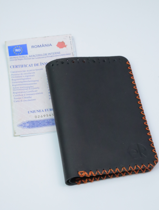 Portofel Barbati din Piele Naturala Jack L - Compartiment Certificat Inmatriculare [8]
