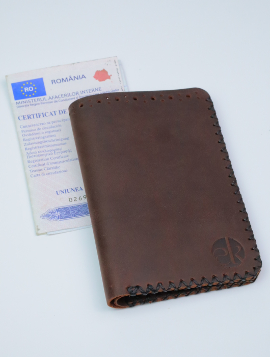 Portofel Barbati din Piele Naturala Jack L - Compartiment Certificat Inmatriculare [8]