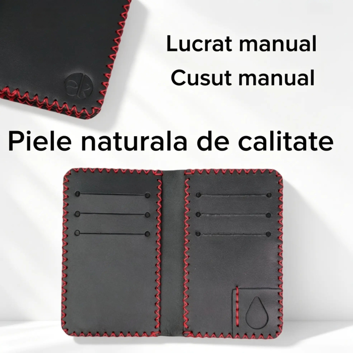 Portofel Barbati din Piele Naturala Jack L - Compartiment Certificat Inmatriculare [4]