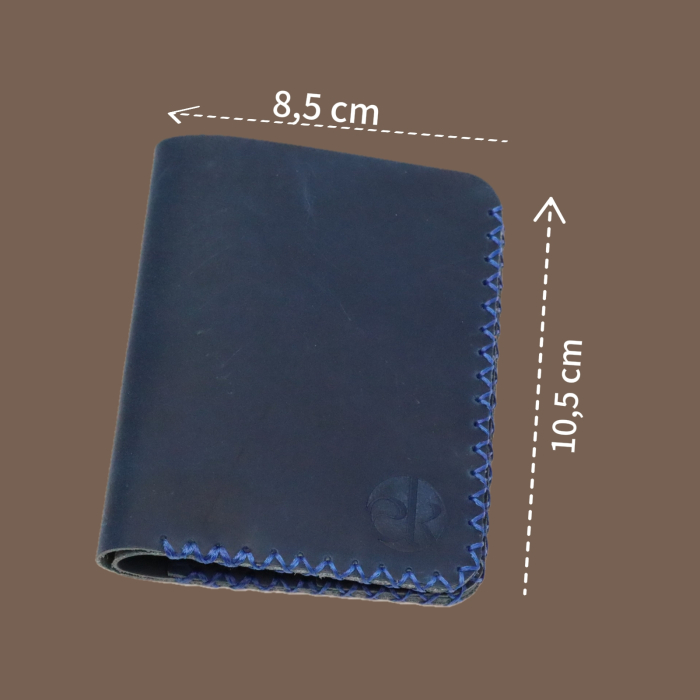 Portofel barbati din piele naturala, Jack S, albastru [2]