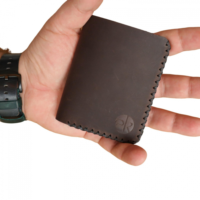 Portofel personalizabil barbati din piele naturala, Jack S, maro [5]