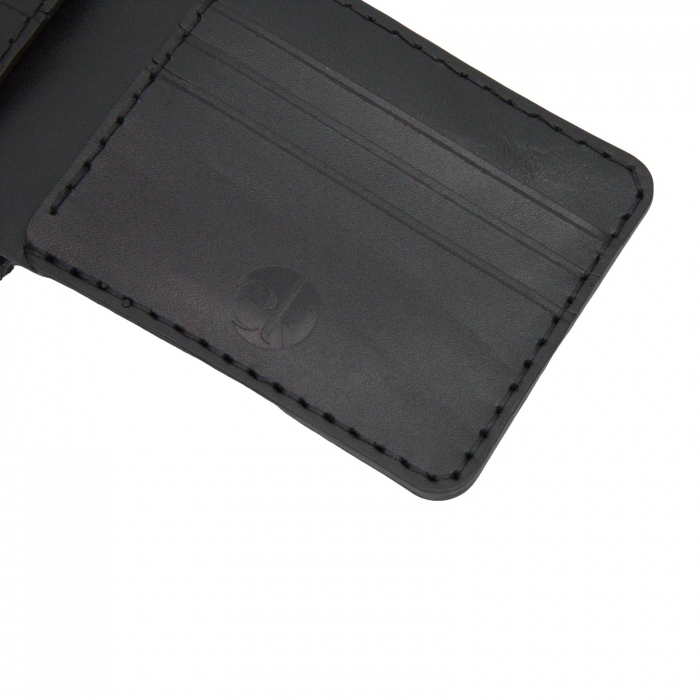 Portofel personalizat clasic barbati din piele naturala, Hector, negru [7]