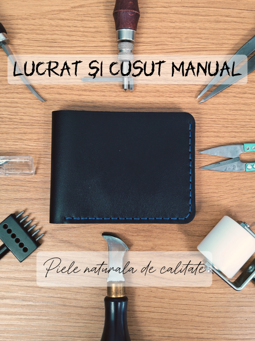 Portofel Barbati Hector Young – Piele Naturala Handmade, Design Clasic Bifold [4]