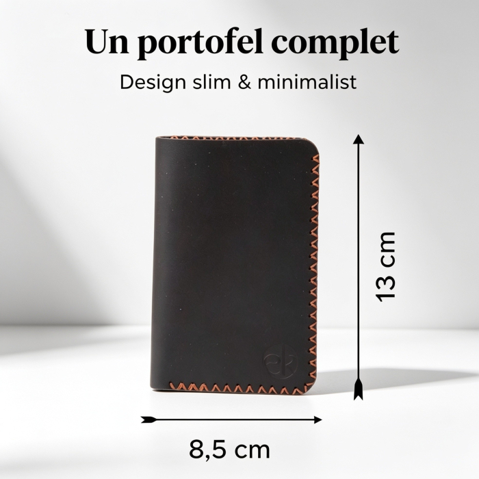 Portofel Barbati Jack 2 L pentru Certificat Inmatriculare si Monede – Piele Naturala [3]
