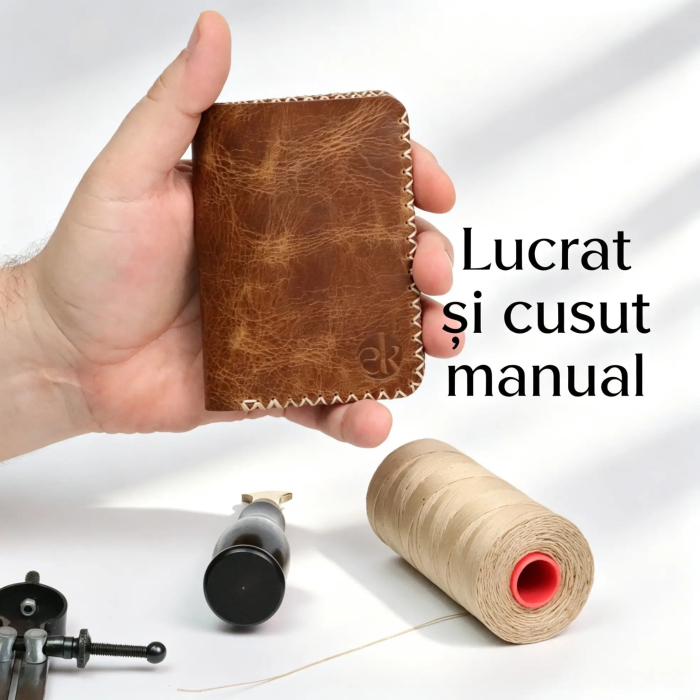 Portofel barbati Jack M, piele naturala premium, compartimentat pentru buletin, carduri si bancnote [4]