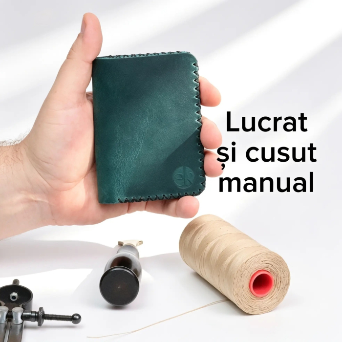 Portofel barbati Jack M, piele naturala premium, compartimentat pentru buletin, carduri si bancnote [4]