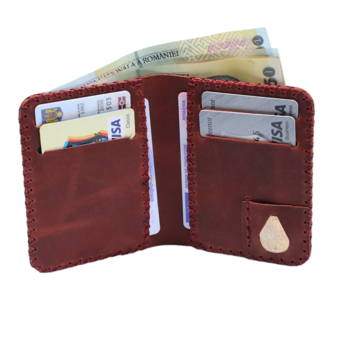 Portofel barbati Jack S personalizat prin gravura, piele naturala premium, design ultra-subtire pentru carduri [3]