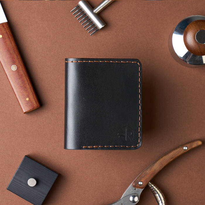 Portofel Barbati Odin din Piele Naturala, Design Slim Bifold [4]