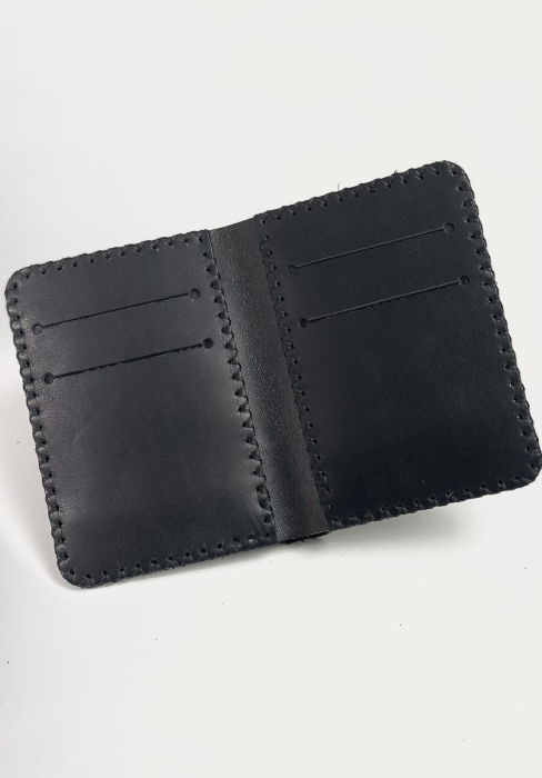 Portofel barbati, personalizabil, din piele naturala, Atlas, Negru [3]