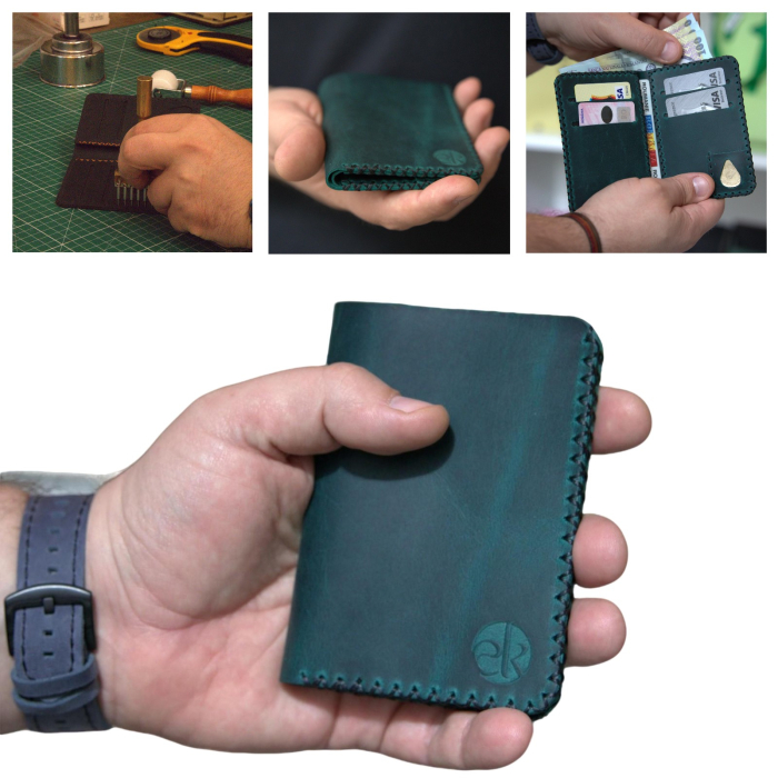 Portofel barbati personalizabil Jack M, piele naturala, compartiment buletin si gravura text sau nume [4]