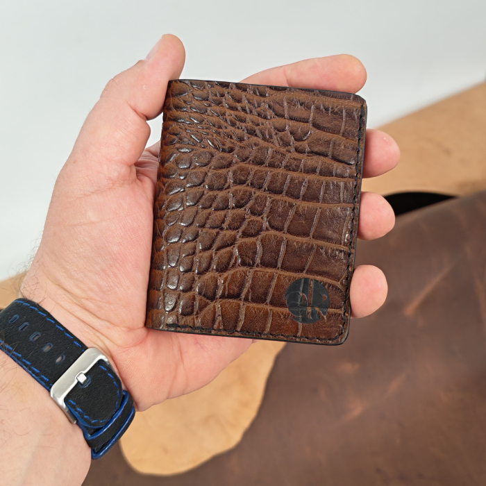 Portofel Barbati Romeo din Piele Naturala, inchidere magnetica – Design Minimalist Personalizabil, Lucrat Manual [5]