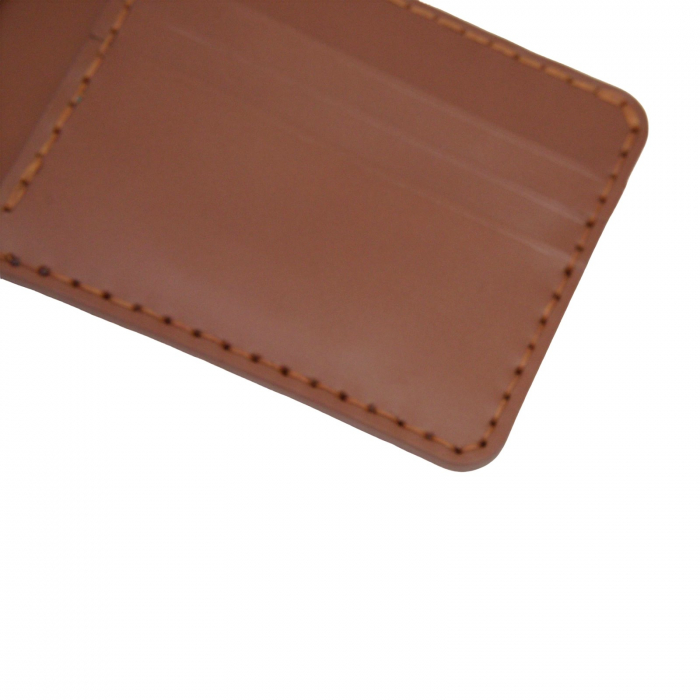 Portofel personalizabil clasic barbati din piele naturala, Hector, maro-cognac [6]