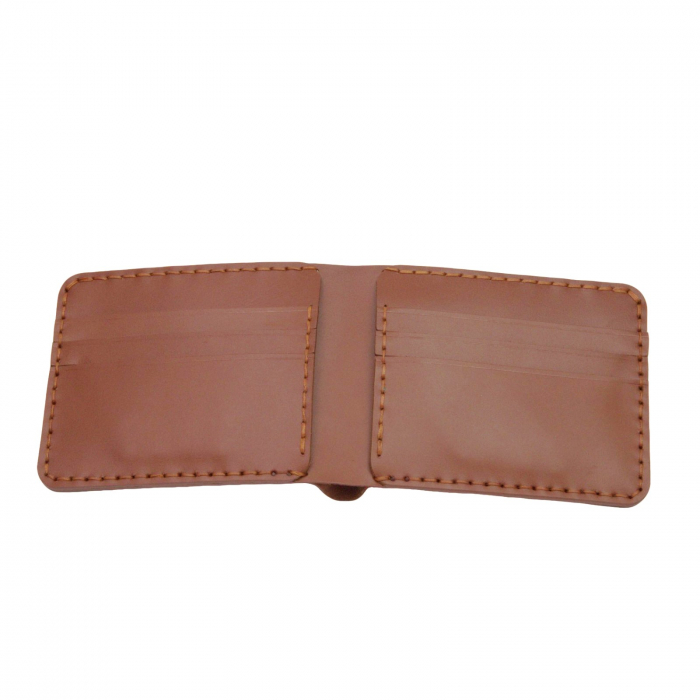Portofel personalizabil clasic barbati din piele naturala, Hector, maro-cognac [8]