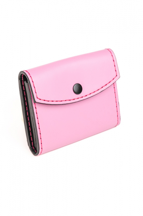Portofel dama din piele naturala, personalizabil, Dalia, Roz [1]