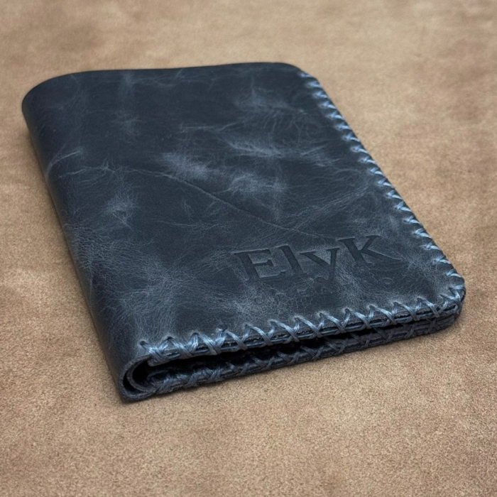 Portofel, personalizabil, din piele naturala, Jack L, Gri antichizat [9]