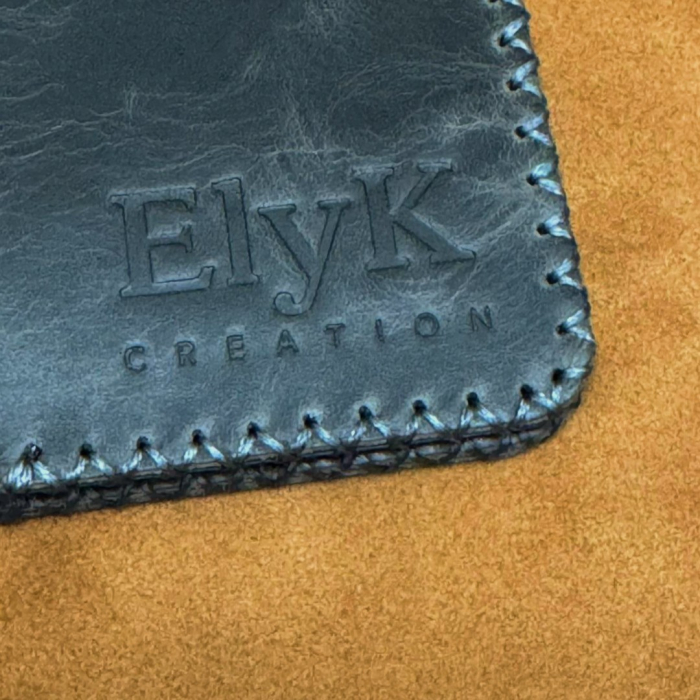 Portofel, personalizabil, din piele naturala, Jack L, Gri antichizat [7]