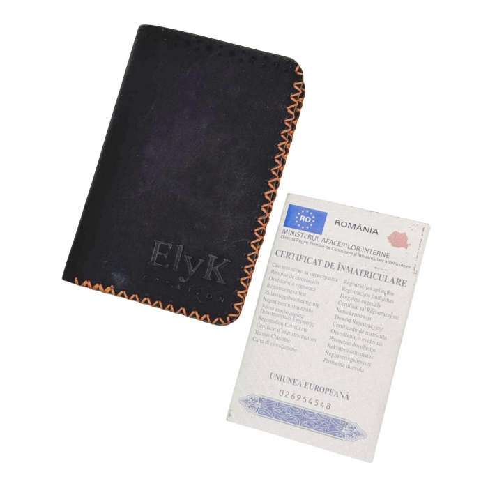 Portofel, personalizabil, din piele naturala, compartiment marunt, Jack 2 L, Negru [8]