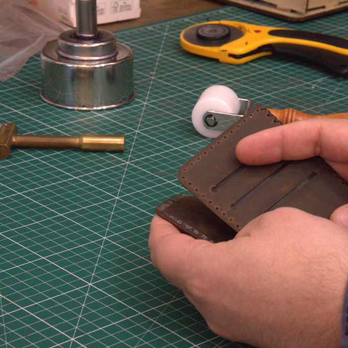 Portofel, personalizabil, din piele naturala, Jack L, Maro [7]