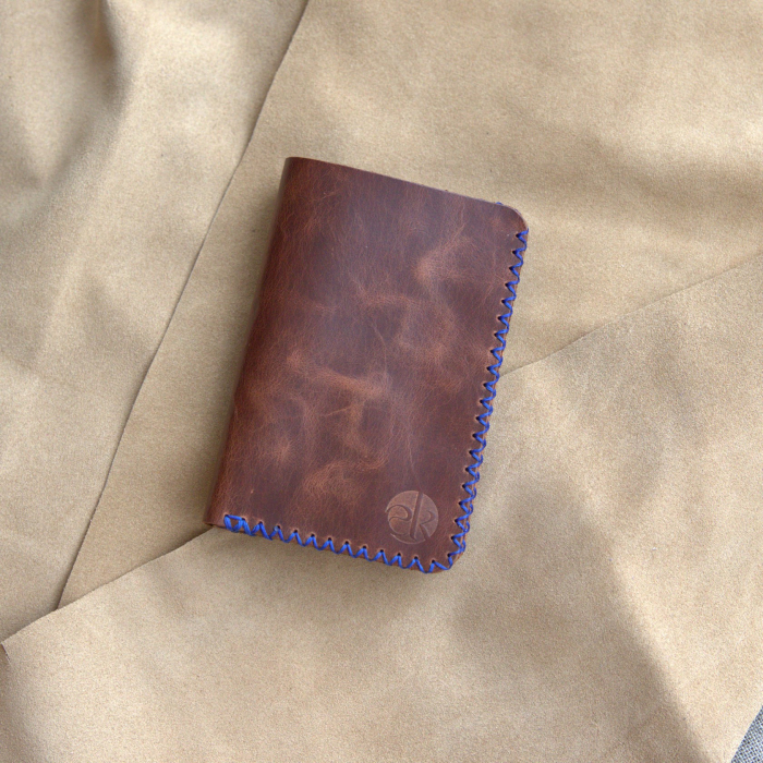 Portofel, personalizabil, din piele naturala, Jack L, Maro-roscat [5]