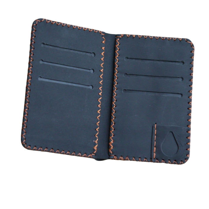 Portofel, personalizabil, din piele naturala, Jack L, Negru [8]