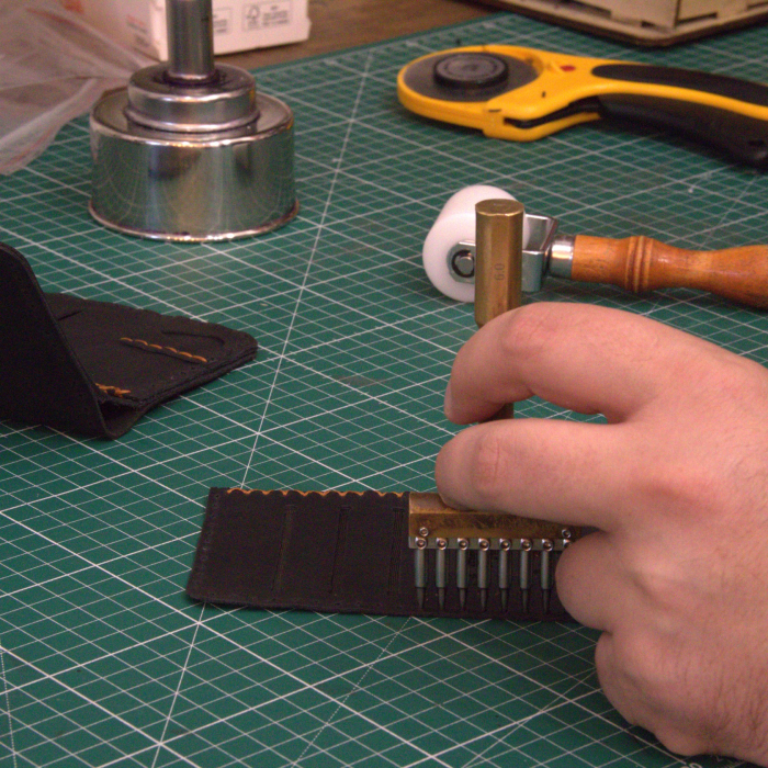 Portofel, personalizabil, din piele naturala, Jack L, Negru [7]