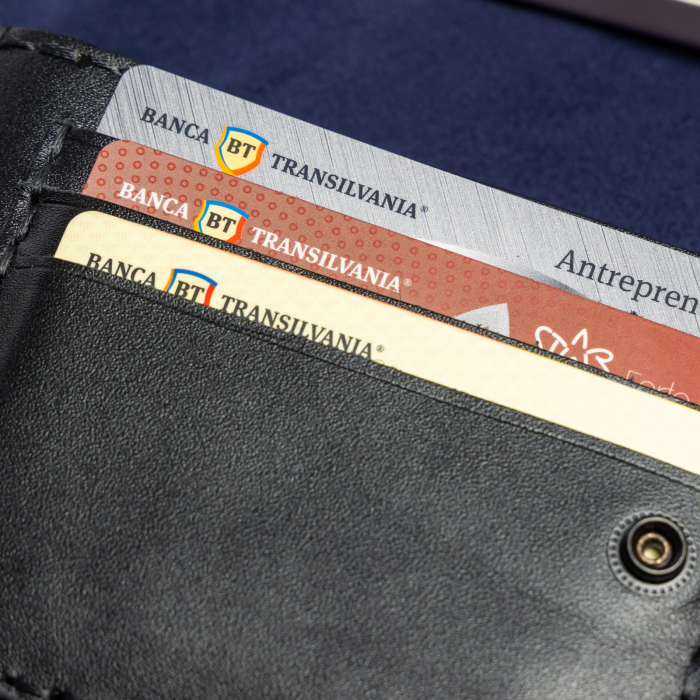 Portofel minimalist, personalizabil, din piele naturala, Loki, Negru, lucrat si cusut manual, handmade [6]