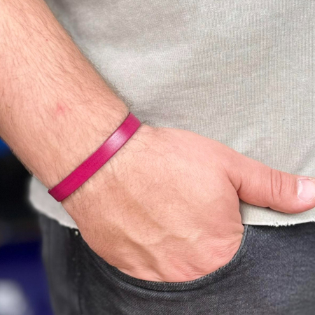 Bratara personalizabila din piele naturala, Cleo, diverse culori [2]