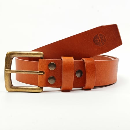 Toate produsele - Curea piele naturala 40 mm, Leda, maro cognac, catarama solida