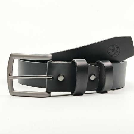 Toate produsele - Curea piele naturala 40 mm, Leda, neagra, catarama solida