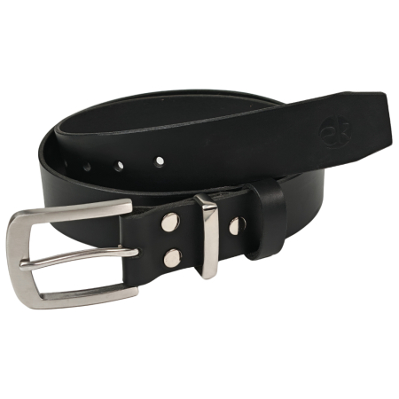 Noutati - Curea piele naturala 40 mm, Torr, neagra, catarama inox