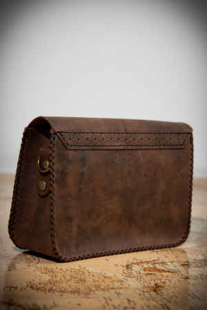 Geanta dama din piele naturala,ElyK Creation,  MARO, cusuta manual, Sarah, handmade [4]