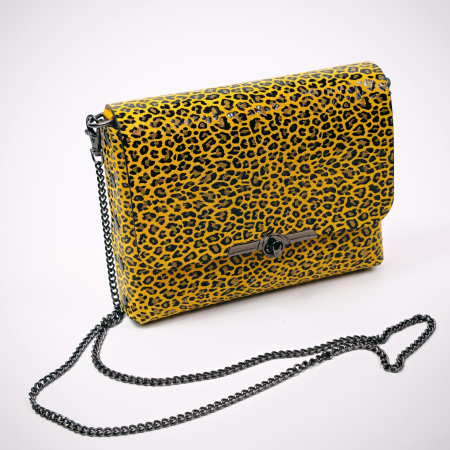 Geanta dama din piele naturala, Mony, leopard [2]
