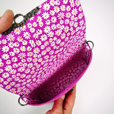 Geanta dama din piele naturala, Mony, roz [4]