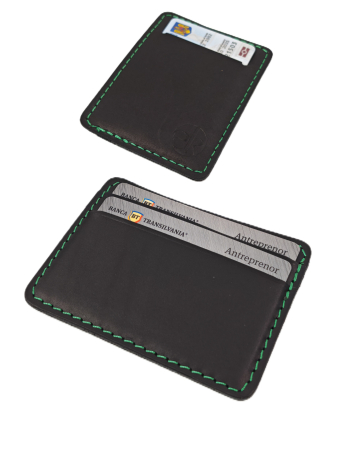 Portcard din Piele Naturala Duma Mini – Suport Minimalist 3 Carduri, Design Super Slim [4]