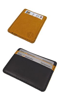 Portcard din Piele Naturala Duma Mini – Suport Minimalist 3 Carduri, Design Super Slim [5]