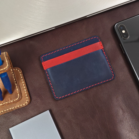 Portcard din Piele Naturala Duma Mini – Suport Minimalist 3 Carduri, Design Super Slim [3]