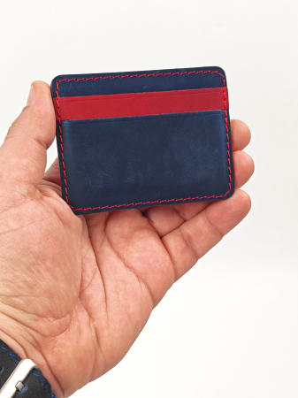 Portcard Personalizat din Piele Naturala Duma Mini – Suport Carduri Gravat Manual, Design Ultra Slim [5]
