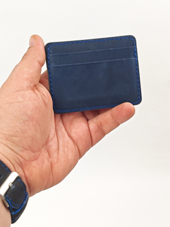 Portcard Personalizat din Piele Naturala Duma Mini – Suport Carduri Gravat Manual, Design Ultra Slim [5]