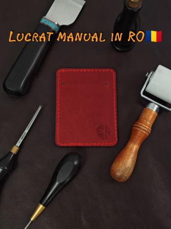 Portcard din Piele Naturala Duma Mini – Suport Minimalist 3 Carduri, Design Super Slim [3]