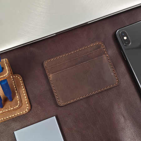 Portcard din Piele Naturala Duma Mini – Suport Minimalist 3 Carduri, Design Super Slim [3]