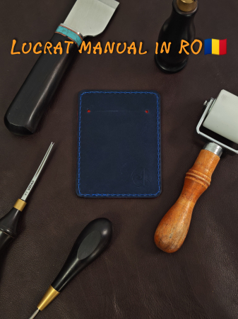 Portcard din Piele Naturala Duma Mini – Suport Minimalist 3 Carduri, Design Super Slim [3]
