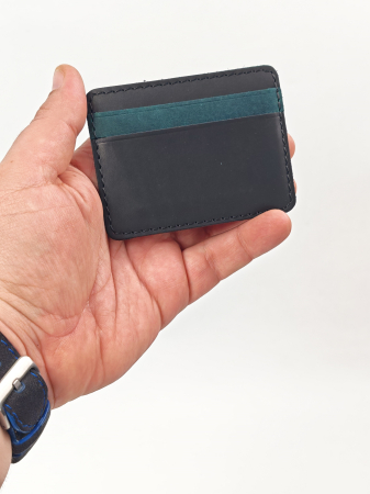 Portcard Personalizat din Piele Naturala Duma Mini – Suport Carduri Gravat Manual, Design Ultra Slim [5]