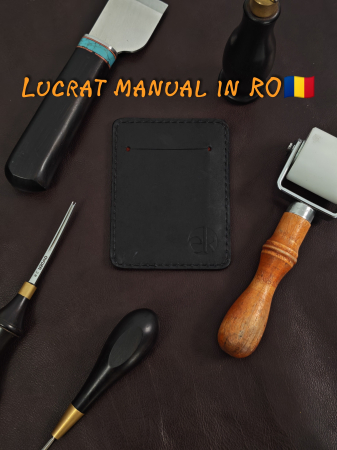 Portcard din Piele Naturala Duma Mini – Suport Minimalist 3 Carduri, Design Super Slim [3]