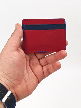 Portcard Personalizat din Piele Naturala Duma Mini – Suport Carduri Gravat Manual, Design Ultra Slim [5]