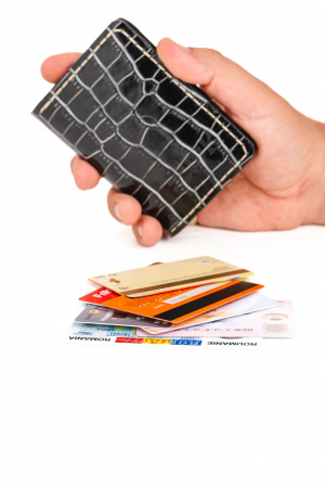 Portcard din piele naturala, lucrat si cusut manual, Orion, Handmade, Negru croco, Produs in Romania [5]
