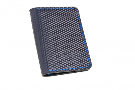 Portcarduri - Portcard din piele naturala, lucrat si cusut manual, Orion, Handmade, Bleumarin 3D print