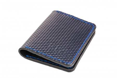 Portcard din piele naturala, lucrat si cusut manual, Orion, Handmade, Bleumarin 3D print [1]