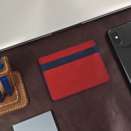Portcard Personalizat din Piele Naturala Duma Mini – Suport Carduri Gravat Manual, Design Ultra Slim [3]
