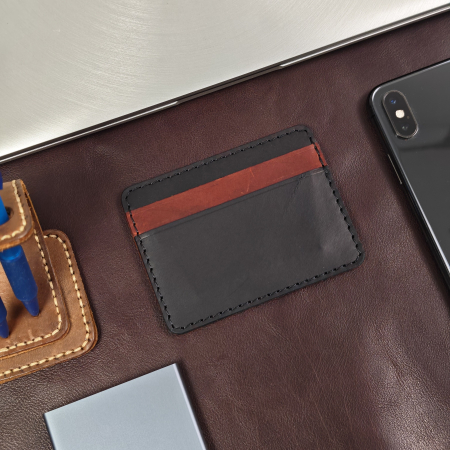 Portcard Personalizat din Piele Naturala Duma Mini – Suport Carduri Gravat Manual, Design Ultra Slim [3]