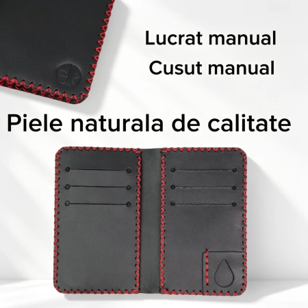 Portofel Barbati din Piele Naturala Jack L - Compartiment Certificat Inmatriculare [3]